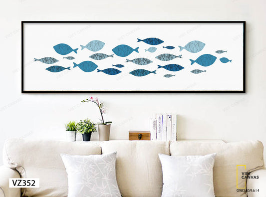 Tranh Hình Đàn Cá Bơi Lội - VZ352