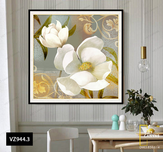 Tranh Hoa Trắng Nhẹ Nhàng - VZ944.3