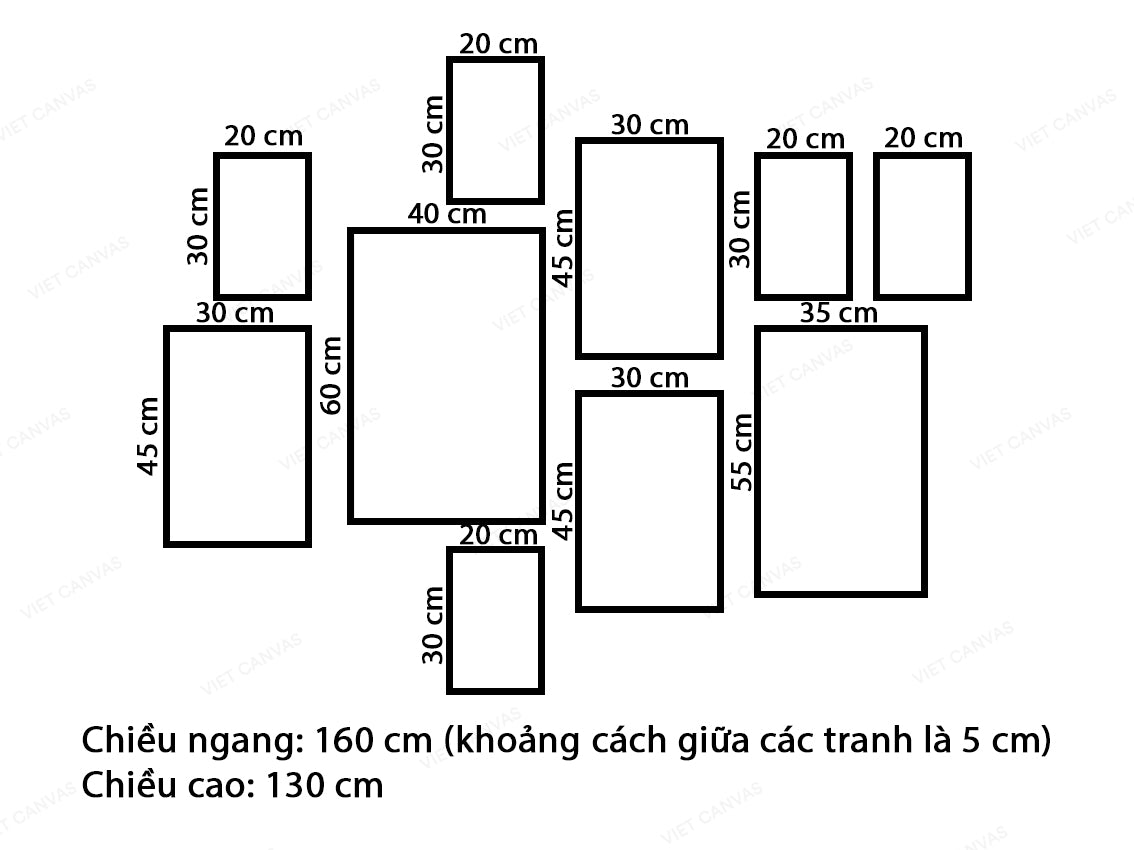 Bộ 10 Tranh Quotes Trắng Đen - VV084