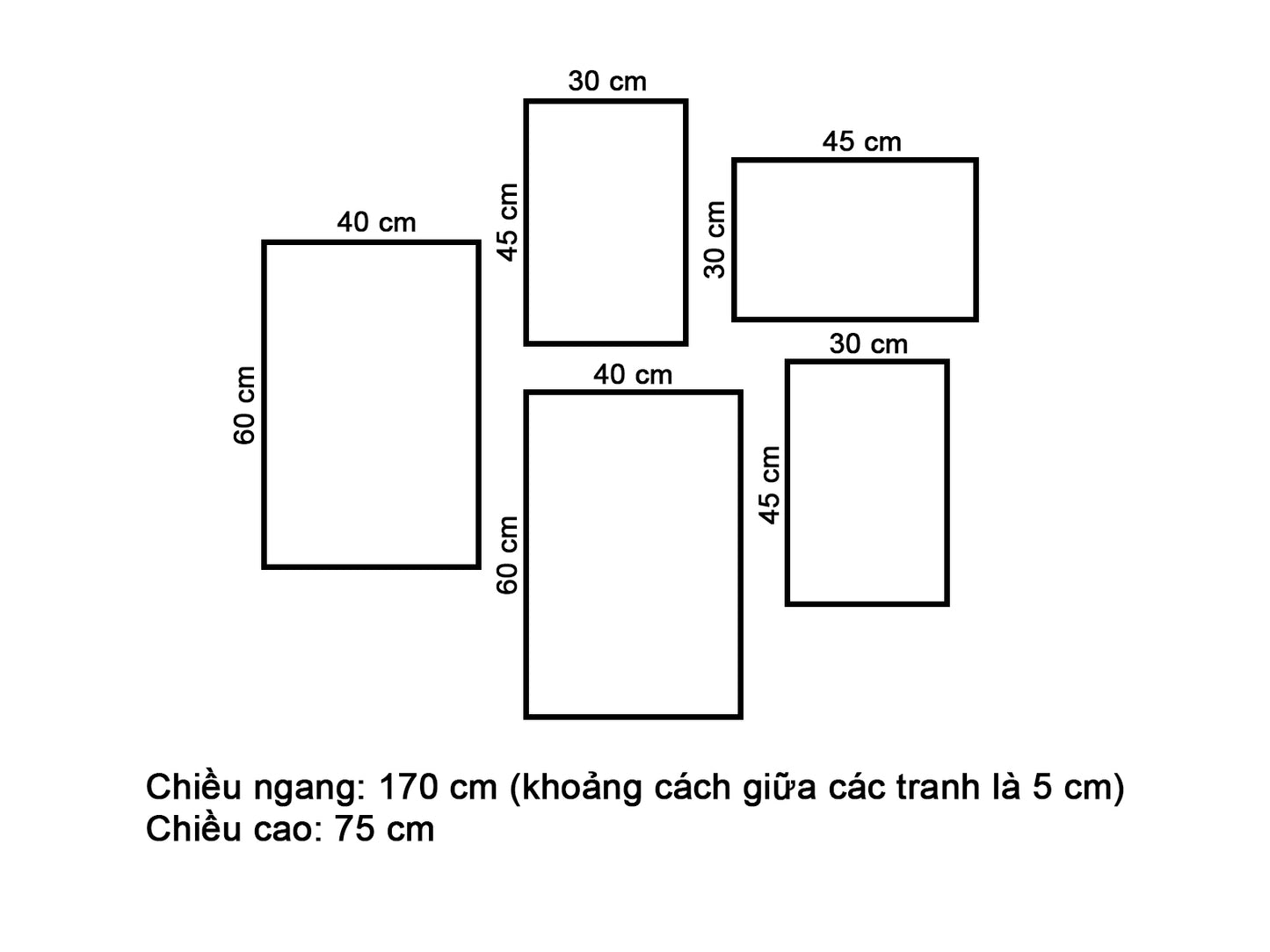 Bộ 5 Tranh Động Vật Và Chậu Cây - VW976.1