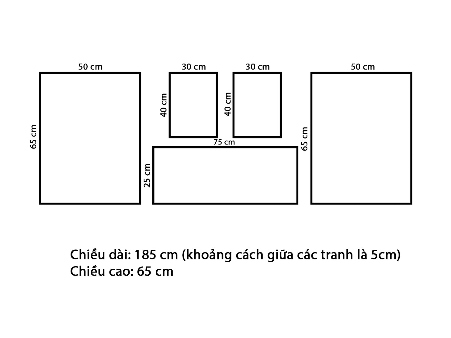 Bộ 5 Tranh Hươu Và Họa Tiết - VX917.1