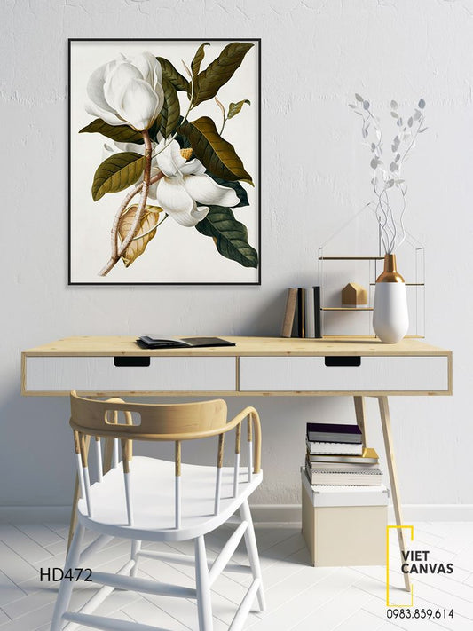 Tranh Hoa Nhài Trắng Tinh Khôi - HD472