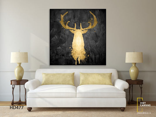 Tranh Hươu Vàng - HD477