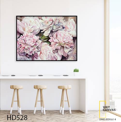 Tranh Hoa Cẩm Chướng Hồng - HD528