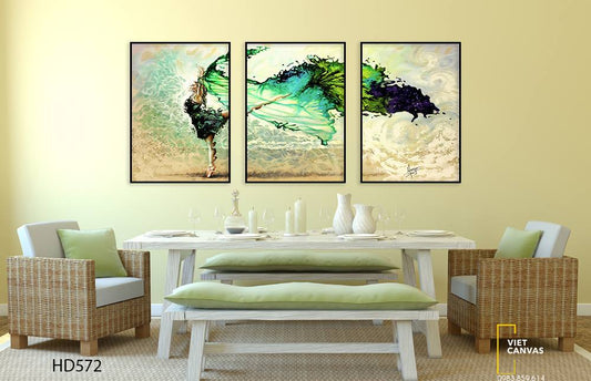 Bộ 3 Tranh Cô Gái Nhảy Múa - HD572