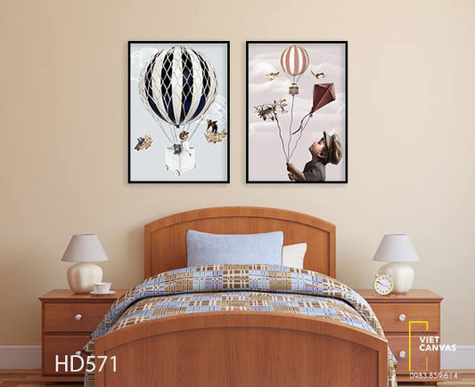 Bộ 2 Tranh Ước Mơ Bay Cao - HD571