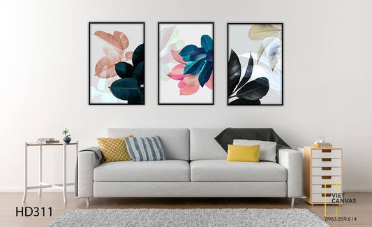 Bộ 3 Tranh Sắc Màu Của Lá - HD311