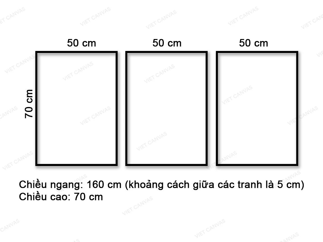 Bộ 3 Tranh Nghệ Thuật Van Gogh - VG061