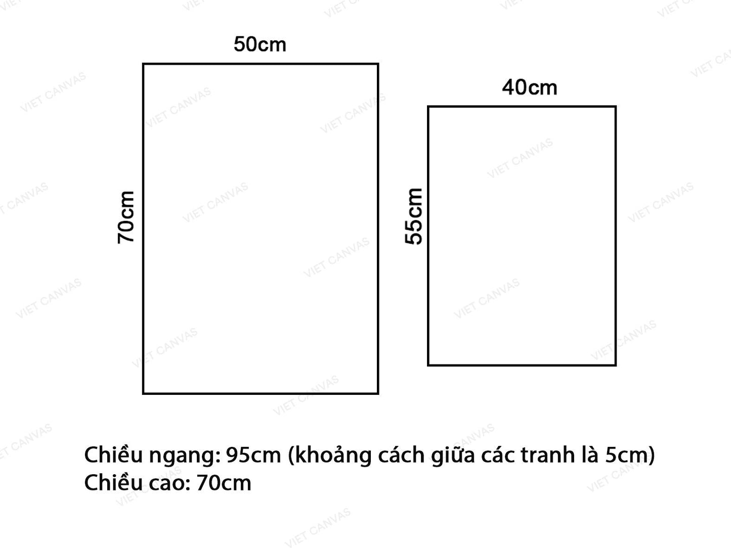 Bộ 2 Tranh Lá Cây Màu Nâu - VW237.2