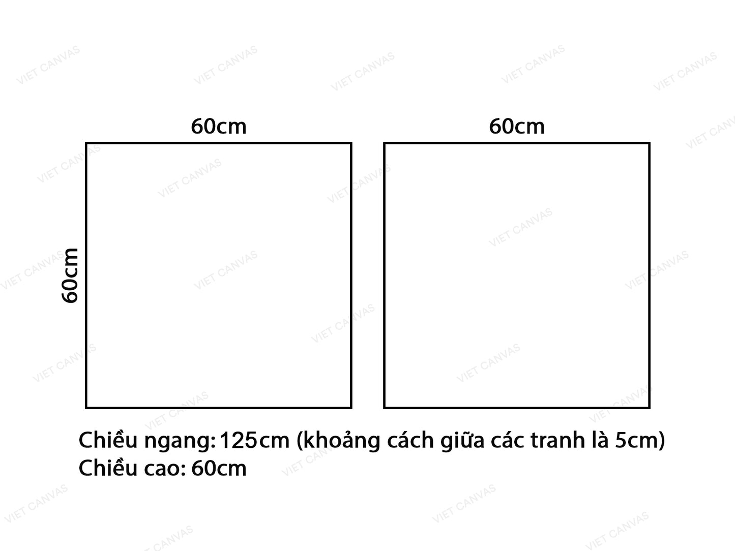 Bộ 2 Tranh Rừng Núi Lặng Yên - VX904.2