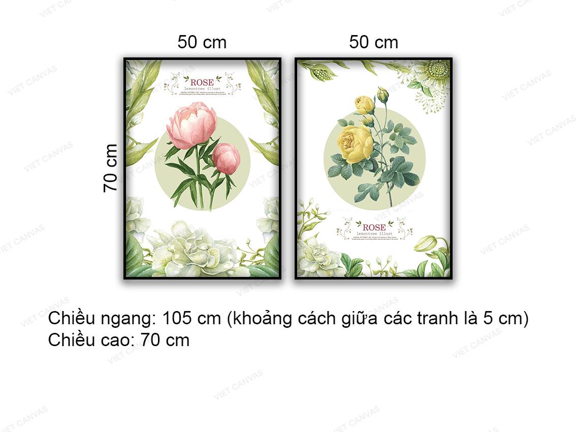 Bộ 2 Tranh Cành Hoa Nở - NT894