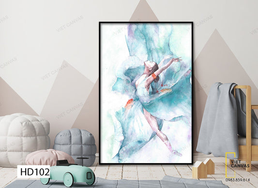 Tranh Cô Gái Múa Ballet - HD102