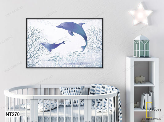 Tranh 2 Chú Cá Heo Tinh Nghịch - NT270