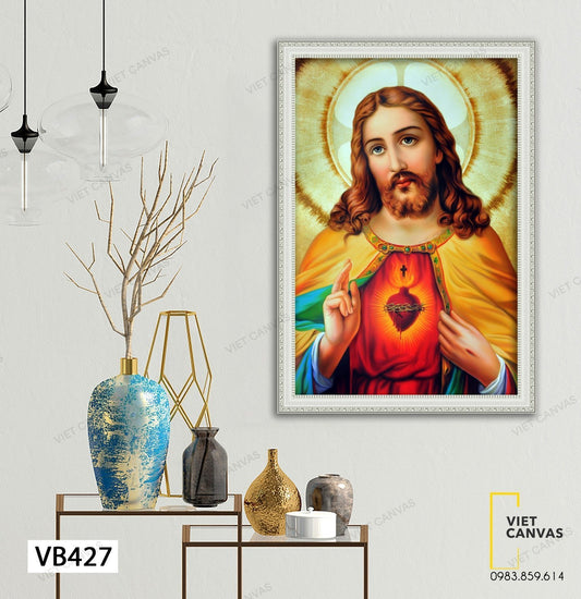 Tranh Trái Tim Chúa Giesu - VB427