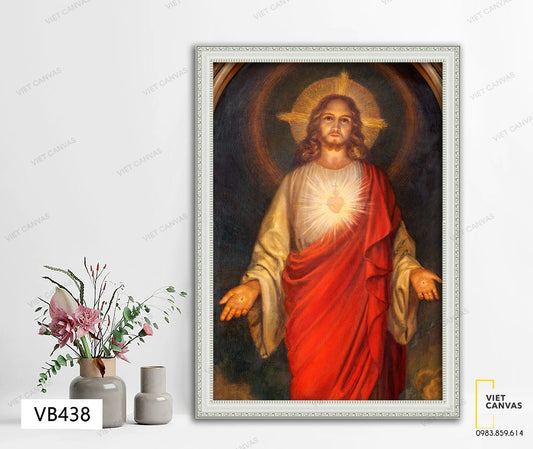 Tranh Vui Trong Trái Tim Chúa Giesu - VB438