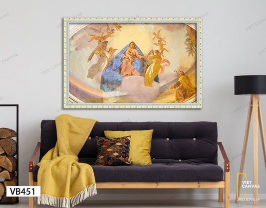 Tranh Đức Mẹ Maria Và Chúa Hài Đồng - VB451