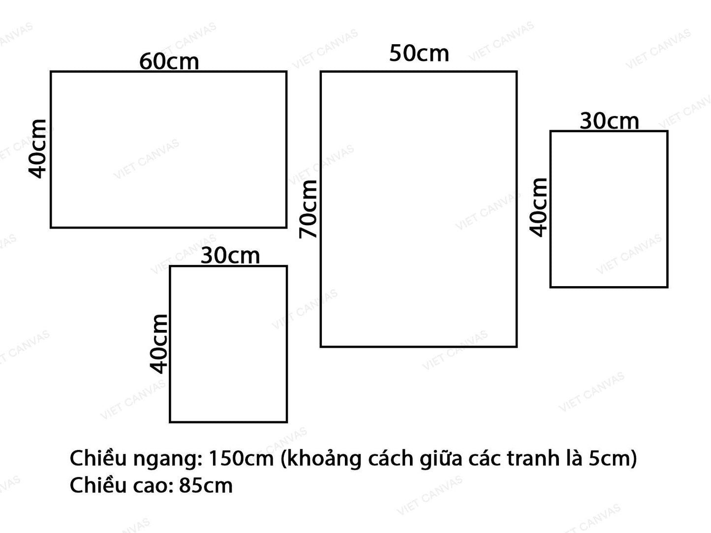 Bộ 4 Tranh Những Chú Ngựa Bên Hoa Lá Và Cánh Đồng Cỏ - VK281.1