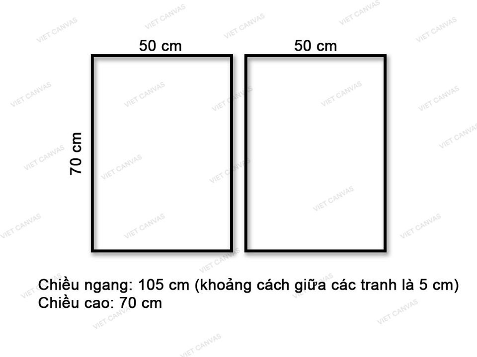 Bộ 2 Tranh Lá Cây Màu Xanh - VZ297.3