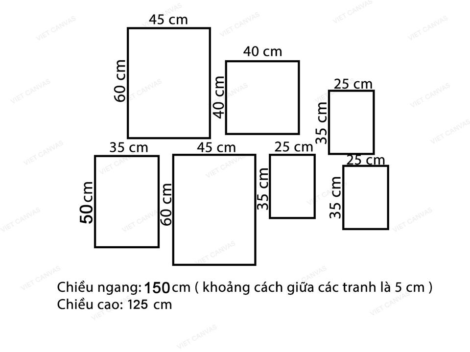 Bộ 7 Tranh Hoa Lá Và Chú Mèo Dễ Thương - VZ094.2