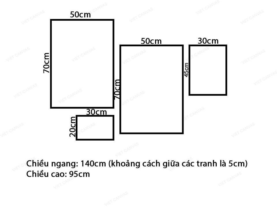 Bộ 4 Tranh Cỏ Cây Tươi Mát - VZ226.2