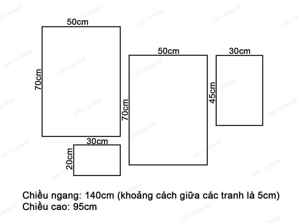 Bộ 4 Tranh Cỏ Cây Đáng Yêu - VZ225.2