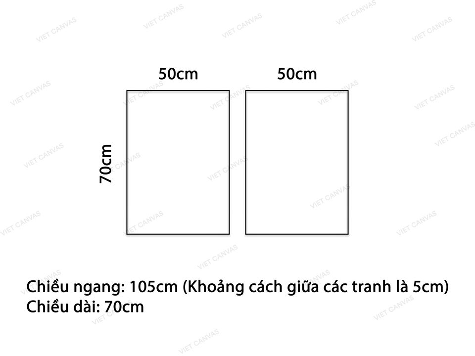 Bộ 2 Tranh Lá Cây Kiểu Vẽ - VY060.3