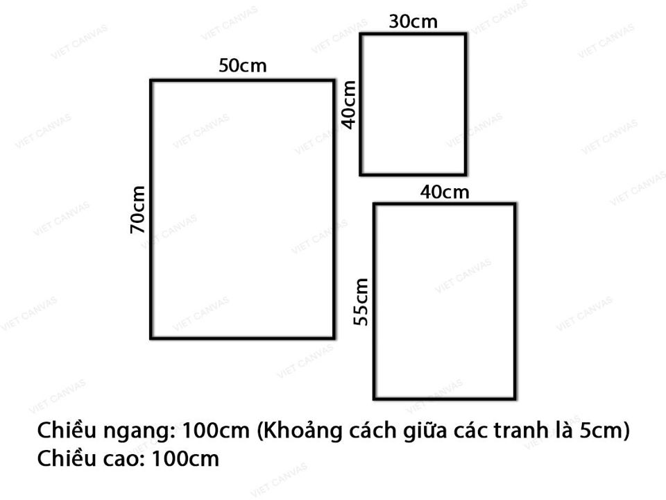 Bộ 3 Tranh Cây Và Lá - VY074.4