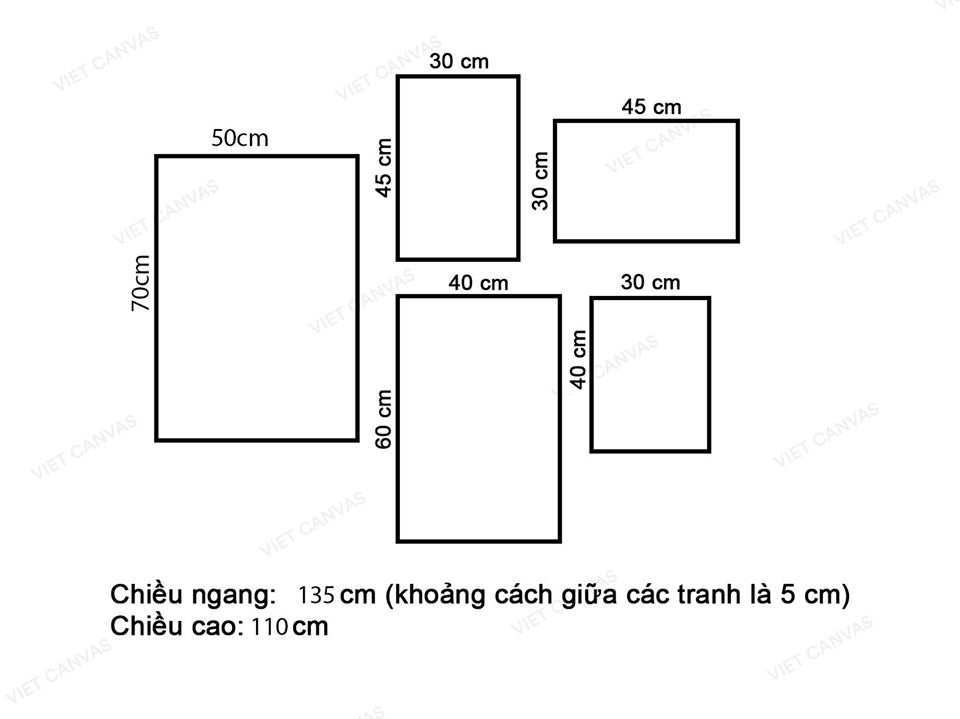 Bộ 5 Tranh Khu Rừng Vào Mùa Đông Và Quotes - VZ917.3