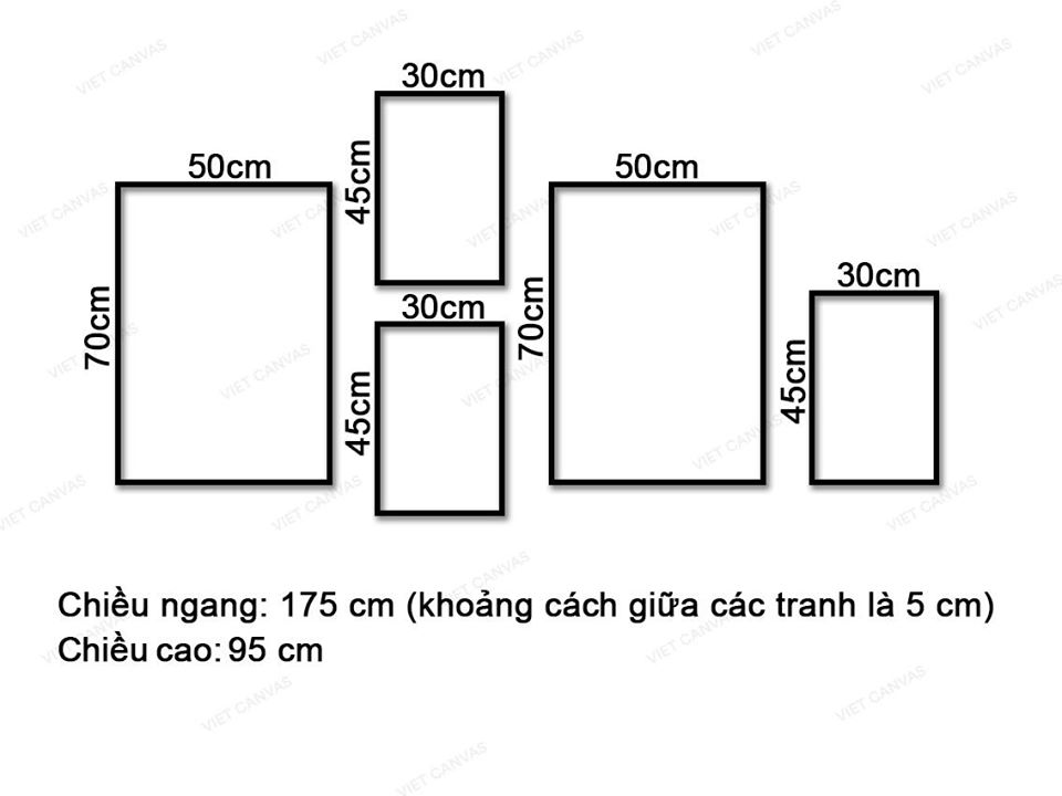 Bộ 5 Tranh Lá Xanh, Ngựa Vằn, Dụng Cụ Nấu Ăn Và Quotes - VZ120.1