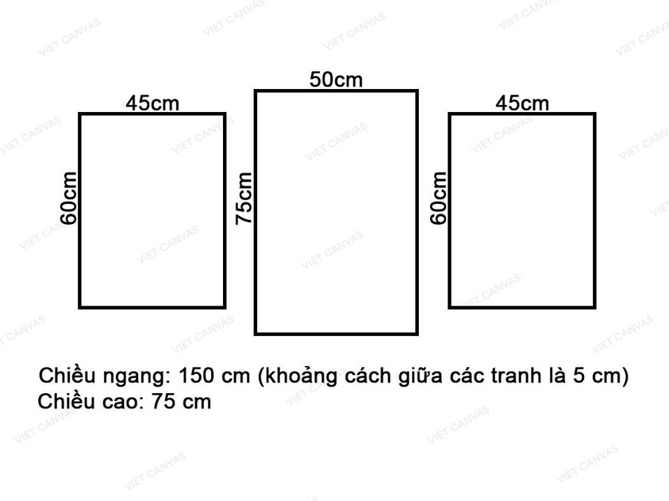 Bộ 3 Tranh Những Chậu Lá Cây Mát Mẻ - VZ704.2