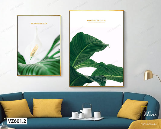 Bộ 2 Tranh Tàu Lá Xanh - VZ601.2