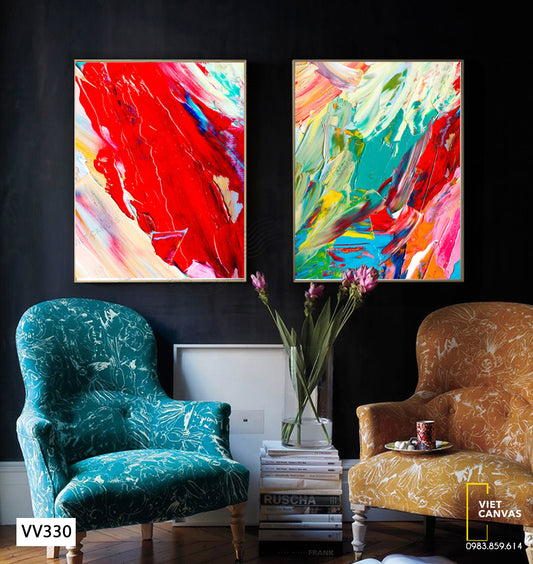 Bộ 2 Tranh Trừu Tượng - VV330