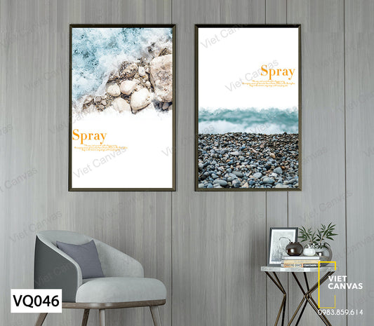 Bộ 2 Tranh Bãi Đá - VQ046