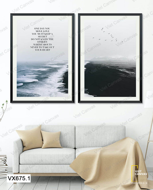Bộ 2 Tranh Biển Cả Tươi Mát - VX675.1