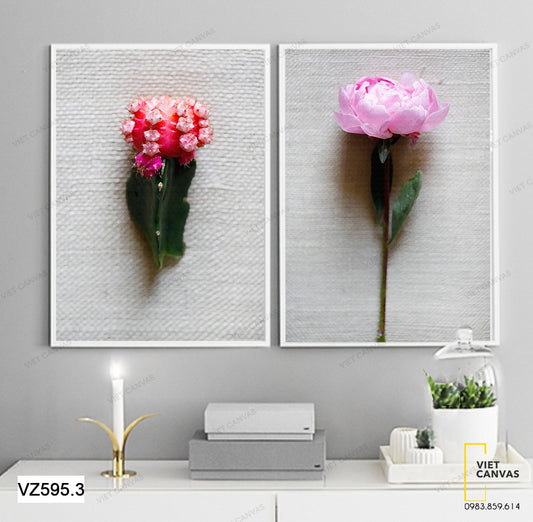 Bộ 2 Tranh Hoa Nở Rộ - VZ595.3