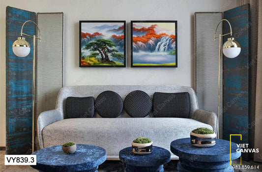 Bộ 2 Tranh Cảnh Núi Non Hùng Vĩ - VY839.3