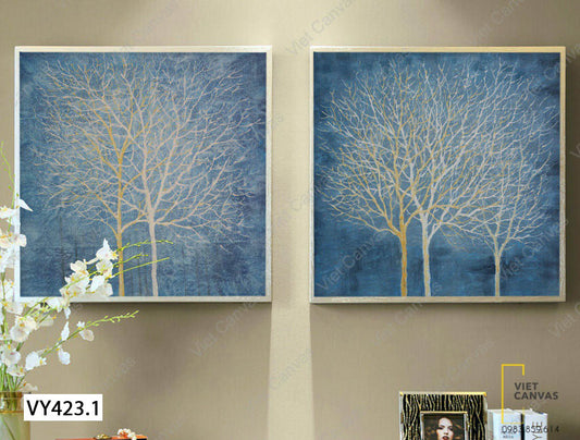 Bộ 2 Tranh Cây Trong Rừng - VY423.1