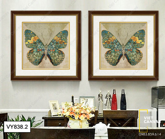 Bộ 2 Tranh Con Bướm Xinh Xắn - VY838.2