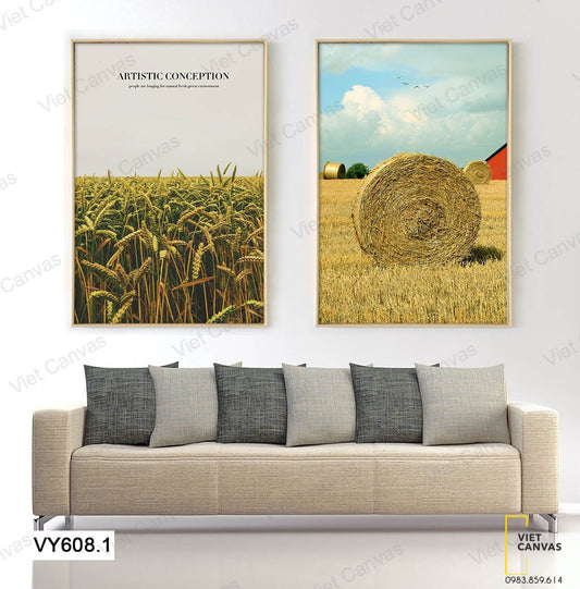 Bộ 2 Tranh Đồng Cỏ - VY608.1