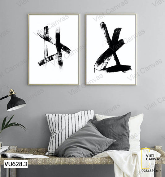 Bộ 2 Tranh Những Nét Mực - VU628.3