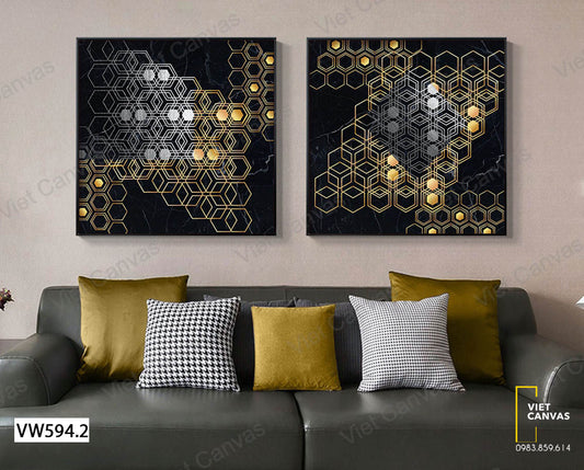 Bộ 2 Tranh Hình Học - VW594.2