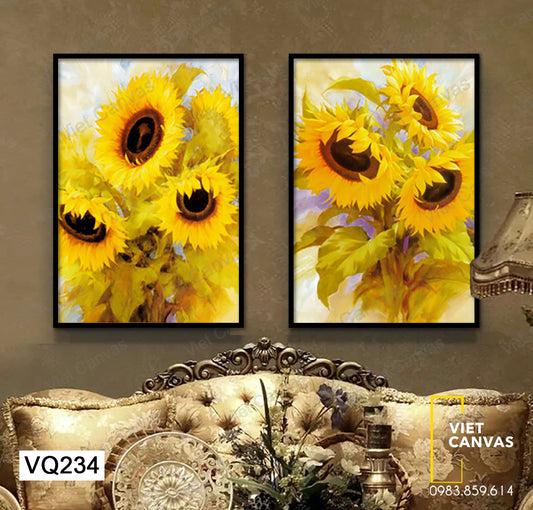 Bộ 2 Tranh Hoa Hướng Dương - VQ234