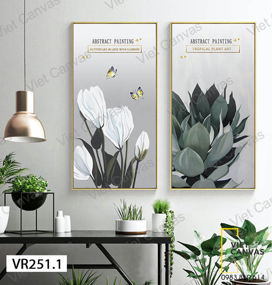 Bộ 2 Tranh Hoa Lá - VR251.1