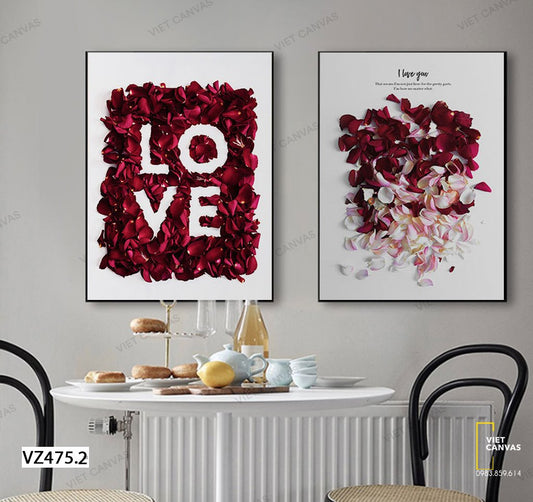 Bộ 2 Tranh Cánh Hoa Ngọt Ngào - VZ475.2