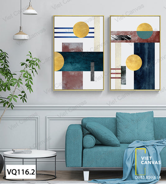 Bộ 2 Tranh Khối Hình Học - VQ116.2
