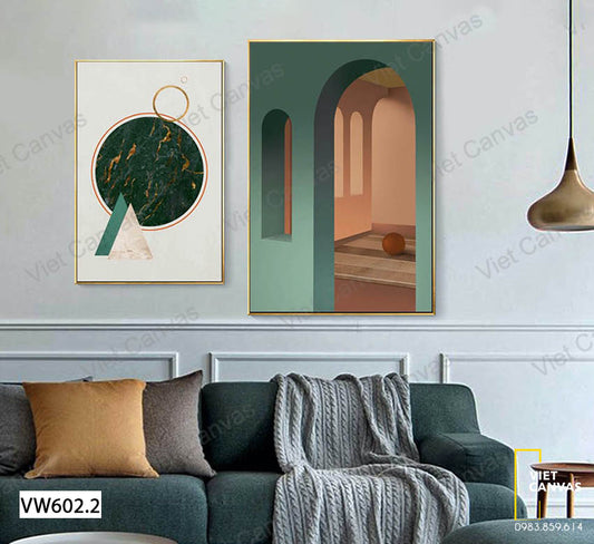 Bộ 2 Tranh Không Gian - VW602.2