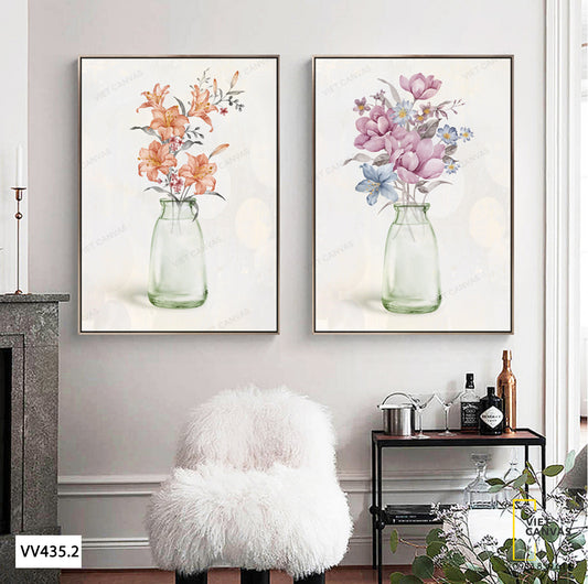 Bộ 2 Tranh Lọ Hoa Xinh - VV435.2