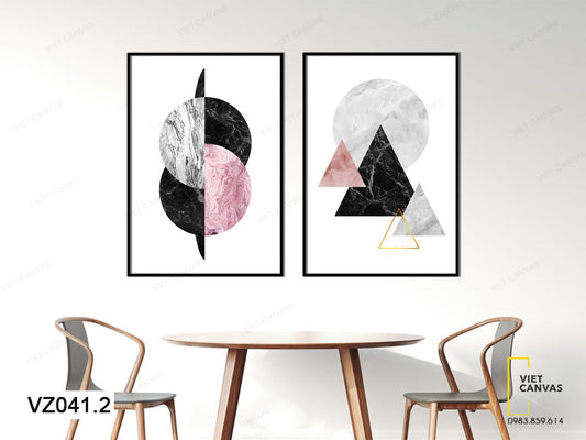 Bộ 2 Tranh Nghệ Thuật Hình Vẽ - VZ041.2