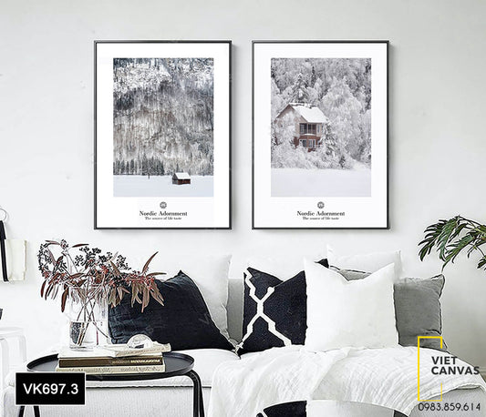 Bộ 2 Tranh Ngôi Nhà Nhỏ - VK697.3