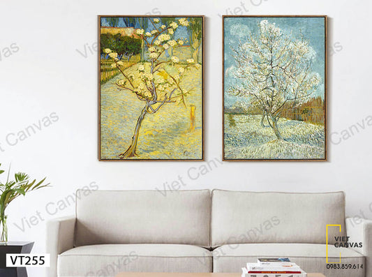 Bộ 2 Tranh Những Cây Hoa - VT255